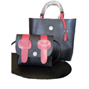 Leather bag set for women